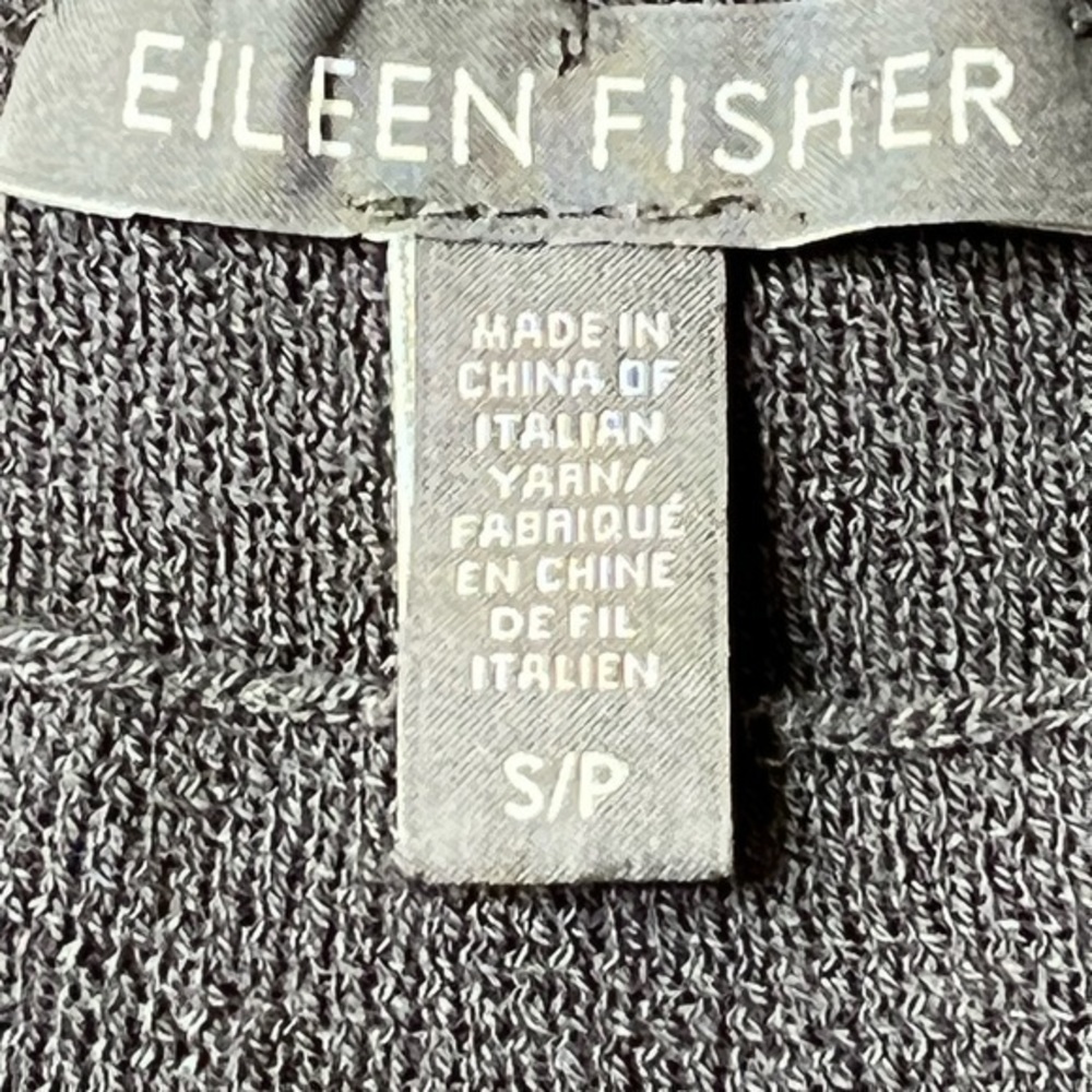 Eileen Fisher black sleeveless tunic size Small - Picture 5 of 7
